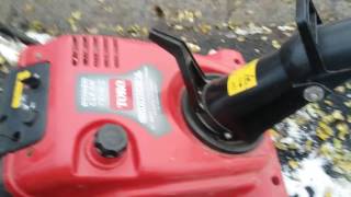 Review of my 2015 Toro Commercial power clear 721 rc [upl. by Yatnuahs606]