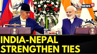 IndiaNepal Strengthen Bilateral Ties  IndiaNepal Sign Four Pacts to Expand Cooperation  News [upl. by Vaenfila]