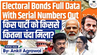 Electoral Bonds Case  SBI Submits Complete Data Including Unique Numbers to ECI UPSC Mains [upl. by Doownelg397]