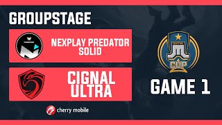 Just ML Cup Day 9 NXP Solid vs Cignal Ultra Game 1 BO3  Just ML Mobile Legends [upl. by Heron]