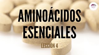 4 AMINOÁCIDOS ESENCIALES NUTRICIÓN ORTOMOLECULAR [upl. by Aisemaj]