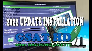 GSATHD  PAANO MAG INSTALL NG GSAT HD  UPDATE 2022 INSTALLATION [upl. by Holladay871]