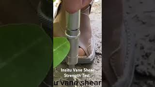 Insitu Vane Shear Strength test forcetesting strainmeasurement shea pressuremapping [upl. by Mharba]