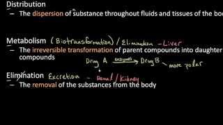 Pharmacokinetics for Students Absorption Distribution Metabolism and Elimination Lect 1 [upl. by Yobybab]