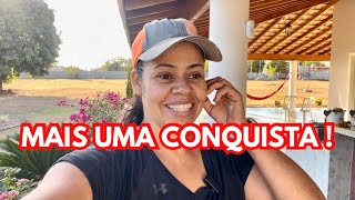 MAS UMA CONQUISTA MARAVILHOSA INICIANDO O PROJETO  VAI MELHORAR A ROTINA NA CHACARA NUBIA VIANA [upl. by Nimoynib]