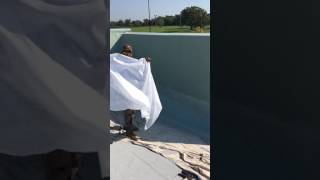 HydroStop roof coating on parapet wall in Montgomery AL [upl. by Aneri]