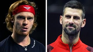 Paris Masters LIVE Rublev bleeds after wild meltdown as Djokovic retirement date emerges [upl. by Eelek]