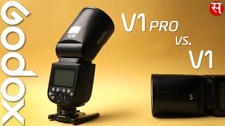 Godox V1 pro vs Godox V1  A review with comparison and testings  HINDI [upl. by Harrod]