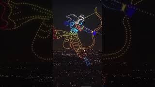 Drone show in Ayodhya 🙏  Diwali special  ytshorts [upl. by Ihdin]