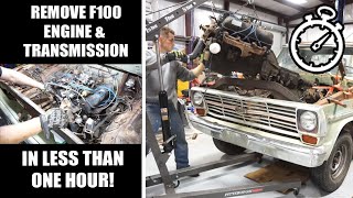 F100 Engine Removal  Quick amp Easy How To [upl. by Elga295]