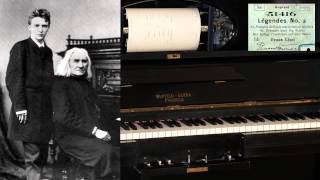 Bernhard Stavenhagen plays Liszt Legende No 2 before 191213 [upl. by Kosel]