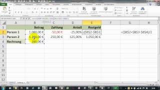 Excel  248  Zahlung gerecht aufteilen  Gleiche Restguthaben [upl. by Oric]