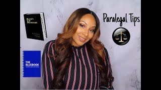 PARALEGAL  STUDENT TIPS amp ADVICE [upl. by Humphrey]