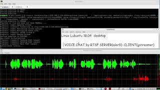 VOICE CHAT by RTSP Server Client using the rtspsimpleserver from Alessandro Ros amp Gstreamer Client [upl. by Nihcas]