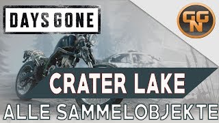 Days Gone Guide  Crater Lake  Alle Sammelobjekte  All Collectibles  Nero Informationen uvm [upl. by Nelleyram]