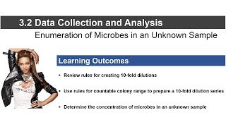 BIO 100 Hybrid Module 32 Enumeration of Microbes in an Unknown Sample [upl. by Etnahs999]