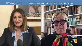 Daniela Santanchè contro Maria Teresa Meli quotCon la vostra politica buonista fate morire le [upl. by Nohtanoj888]