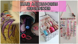 DIY  How To Organize Hair Accessories  Hair Accessories Organizer  Different Ways To Organize [upl. by Yatnwahs]