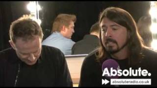 Them Crooked Vultures interview at the 2010 Teenage Cancer Trust concerts [upl. by Pavior231]