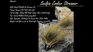 Tying a Sculpin Zonker Streamer  Tied by Matthias Dibiasi  DePunkt Fly [upl. by Ecirahc818]