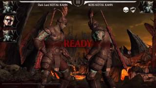 Mortal Kombat X Mobile 18 Dark Lord Kotal Kahn Challenge Boss Battle [upl. by Bathilda867]