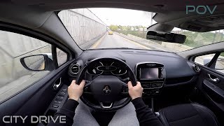 Renault Clio IV 15 dCi ICON EDC 90 City Drive Test POV [upl. by Essila816]