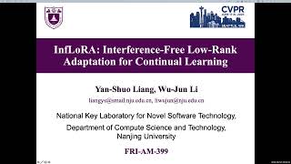 CVPR 2024 InfLoRA InterferenceFree LowRank Adaptation for Continual Learning [upl. by Meir]