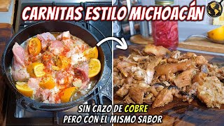 Como hacer CARNITAS estilo Michoacán en Casa  y sin Cazo de Cobre  Cocina Universal [upl. by Emmerich71]