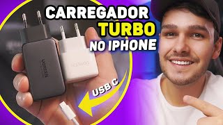 MELHOR CARREGADOR TURBO PARA IPHONE e SAMSUNG UGREEN [upl. by Nylave]