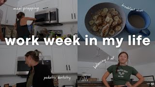 WORK WEEK IN MY LIFE as a pediatric dentist meal prepping balancing it all getting into a routine [upl. by Ettennaej]