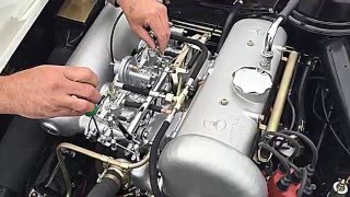 Mercedes 190 SL W121 solex carburettors adjustment Doctorclassiceu [upl. by Nilcaj462]