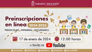 Preinscripciones en línea 20242025 [upl. by Aneras939]