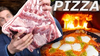 Making PIZZA BOTTOM out of PORK BELLY [upl. by Hoye904]