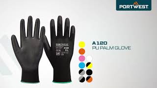 Portwest A120  PU Palm Glove  EN [upl. by Hite225]