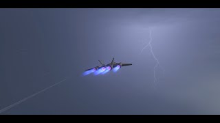 Flying Through A Hurricane In KSP ksp ksp2 hurricane [upl. by Manella]