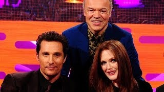 MATTHEW McCONAUGHEYs Weight Loss amp JULIANNE MOOREs Pregnant Grandma The Graham Norton Show [upl. by Ayekram]