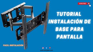 TUTORIAL Soporte para TVMonitor de 32″ a 70″ elegate [upl. by Eidas]