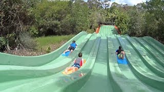 Hill Racing Water Slide at Jamberoo Action Park [upl. by Lucina]