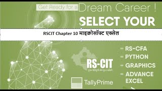 RSCIT Computer Course Chapter 10 in Hindi Microsoft Excel 2010 माइक्रोसॉफ्ट एक्सेल [upl. by Aicemat]