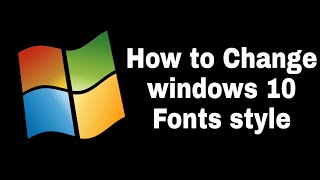 How to change font in windows 10  Fonts  Control Panel  The AB [upl. by Liam323]