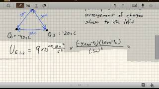 Lt 112  potential energy in a charge arrangement [upl. by Napas]