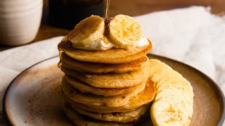 Fluffige vegane Bananen Pancakes ohne Ei [upl. by Savick]