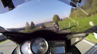 BMW K1300S TURBO vs S1000RR Vollgas Abendtour [upl. by Grange]