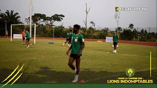 EthiopieCameroun  Images de lentraînement des LionsIndomptables dans laprèsmidi du 11 janvier [upl. by Andriette]