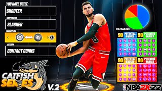 CONTACT DUNKS ON A SHOOTER BUILD IS THE PERFECT CATFISH ON NBA 2K22 VOL 2 [upl. by Alebasi]