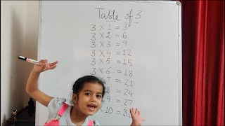 Table of 33 ka Table3 Ka Pahada3 Ka Table English MeinTable of 3 in Hindi Table of 3 in English [upl. by Helali]