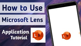 How to Use Microsoft Lens  PDF Scanner App  MS Lens App kaise use kare [upl. by Joye]