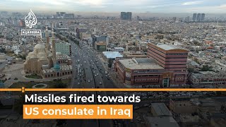 At least 12 missiles fired towards US consulate in Iraq’s Erbil I Al Jazeera Newsfeed [upl. by Norac110]