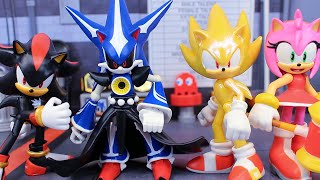 Jakks Pacific Wave 17 Neo Metal Sonic Figure Review [upl. by Teillo]