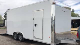 Another Light Weight Superior Quality 85x20 Cargo Trailer w Premium Side Escape Door [upl. by Anyale]